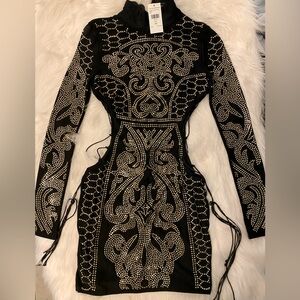 Fashion Nova Dynasty Studded Dress 🔥🥵